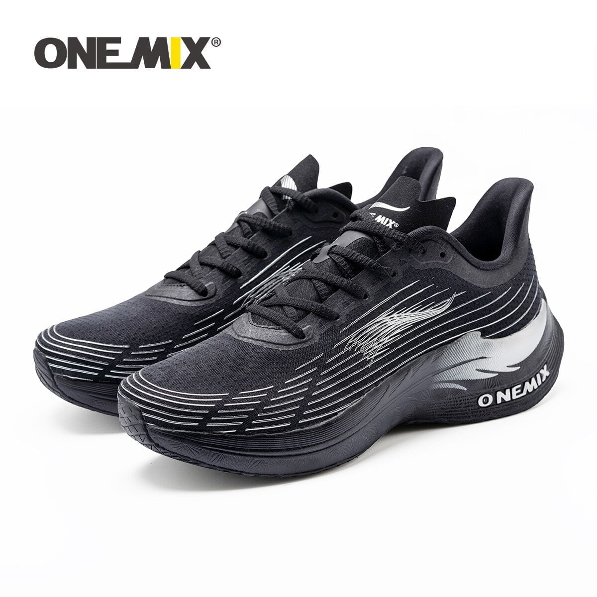ONEMIX Men Marathon carbon Running Black Breathable Mesh Sneakers Luxury Brand Wear-resistant Outdoor Walking Sport Plate Shoes ONEMIX Men Marathon carbon Running Black Breathable Mesh Sneakers Luxury Brand Wear-resistant Outdoor Walking Sport Plate Shoes