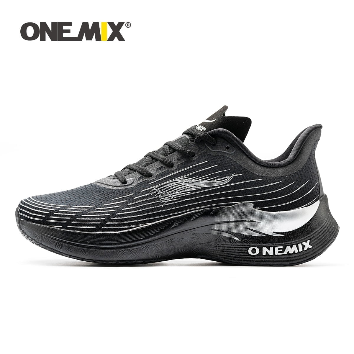 ONEMIX Men Marathon carbon Running Black Breathable Mesh Sneakers Luxury Brand Wear-resistant Outdoor Walking Sport Plate Shoes ONEMIX Men Marathon carbon Running Black Breathable Mesh Sneakers Luxury Brand Wear-resistant Outdoor Walking Sport Plate Shoes