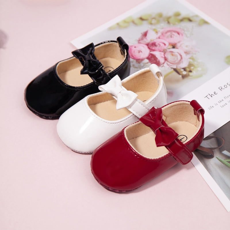Newborn Baby Shoes Baby Boy Girl Shoes Girl Classic Bowknot Rubber Sole Anti-slip PU Dress Shoes First Walker Toddler Crib Shoes Newborn Baby Shoes Baby Boy Girl Shoes Girl Classic Bowknot Rubber Sole Anti-slip PU Dress Shoes First Walker Toddler Crib Shoes