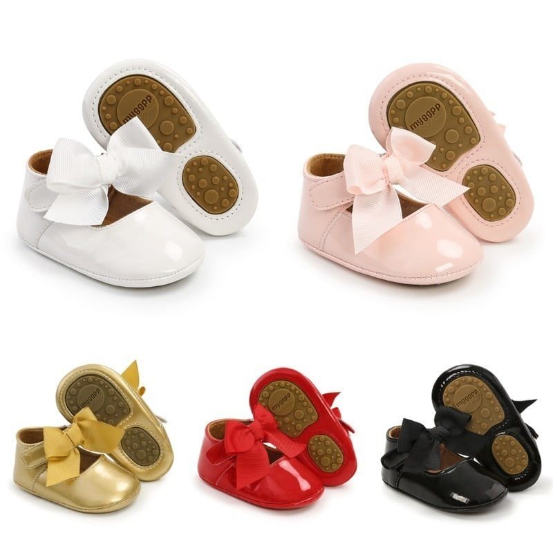 Newborn Baby Shoes Baby Boy Girl Shoes Girl Classic Bowknot Rubber Sole Anti-slip PU Dress Shoes First Walker Toddler Crib Shoes Newborn Baby Shoes Baby Boy Girl Shoes Girl Classic Bowknot Rubber Sole Anti-slip PU Dress Shoes First Walker Toddler Crib Shoes