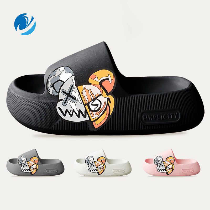 Mo Dou 2023 New Summer Slippers Cute Dog Sticker Thick Sole Soft Women Sandals Bathroom Beach Indoor Outdoor Men Slides Cool Mo Dou 2023 New Summer Slippers Cute Dog Sticker Thick Sole Soft Women Sandals Bathroom Beach Indoor Outdoor Men Slides Cool
