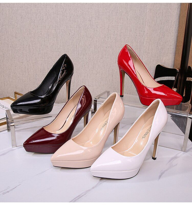 Women Work Stiletto High Heels Pumps Large Size 35-46 Pointed Toe Catwalk Fashion Shoes Occupation Design Pumps Women Work Stiletto High Heels Pumps Large Size 35-46 Pointed Toe Catwalk Fashion Shoes Occupation Design Pumps