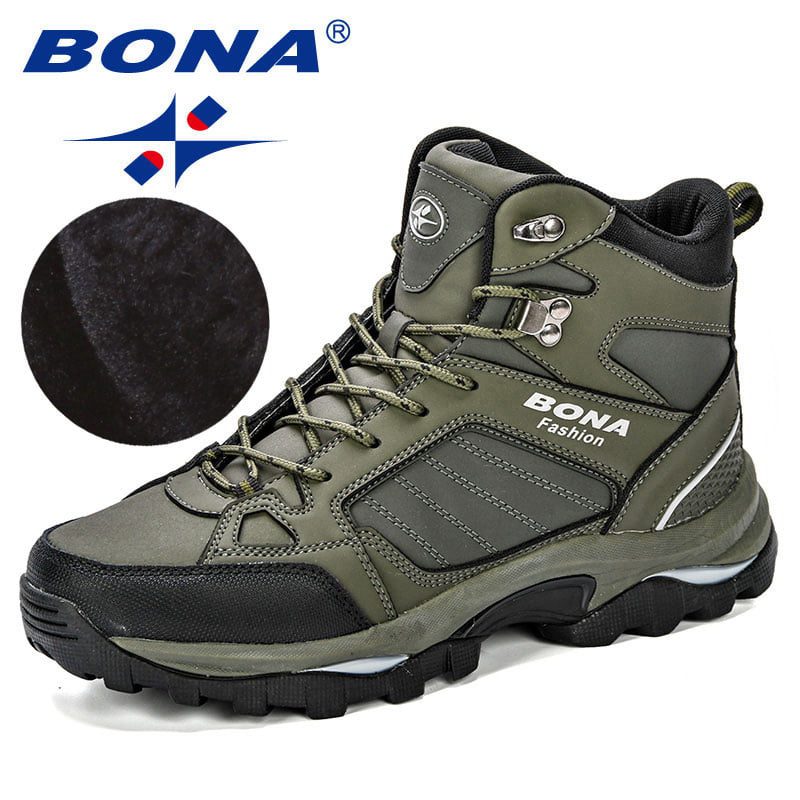 BONA Men Boots Anti-Skidding Leather Shoes Men Popular Comfy Spring Autumn Men Shoes Short Plush Snow Boots Durable Outsole BONA Men Boots Anti-Skidding Leather Shoes Men Popular Comfy Spring Autumn Men Shoes Short Plush Snow Boots Durable Outsole