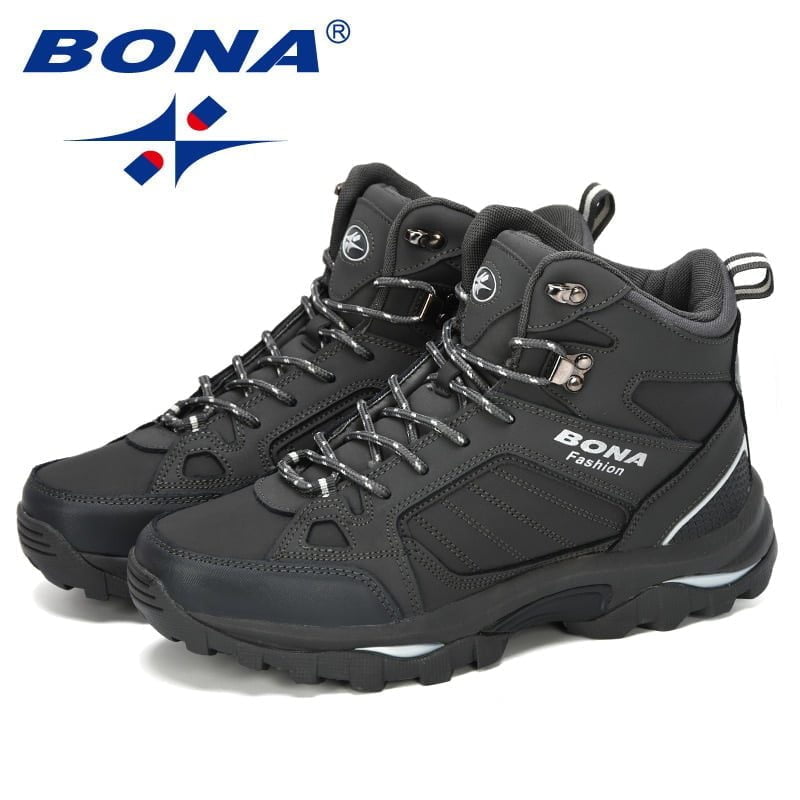 BONA Men Boots Anti-Skidding Leather Shoes Men Popular Comfy Spring Autumn Men Shoes Short Plush Snow Boots Durable Outsole BONA Men Boots Anti-Skidding Leather Shoes Men Popular Comfy Spring Autumn Men Shoes Short Plush Snow Boots Durable Outsole
