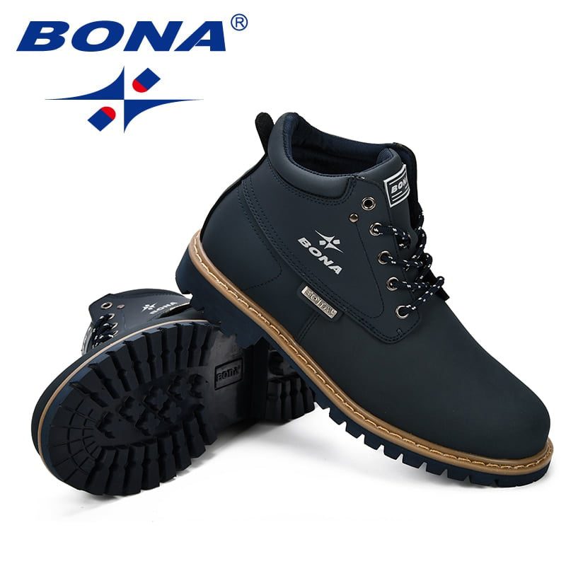 BONA Spring & Autumn Men Boots Split Leather Men Casual Fahsion Ankle Boots Outdoor Comfortable Men Leather Boots For Men Shoes BONA Spring & Autumn Men Boots Split Leather Men Casual Fahsion Ankle Boots Outdoor Comfortable Men Leather Boots For Men Shoes