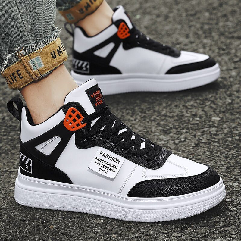 Brand Men PU Leather Skateboarding Shoes Superstar Sneakers Thick Sole Top Boots Male Sport Shoe Zapatillas Hombre Mens Footwear Brand Men PU Leather Skateboarding Shoes Superstar Sneakers Thick Sole Top Boots Male Sport Shoe Zapatillas Hombre Mens Footwear