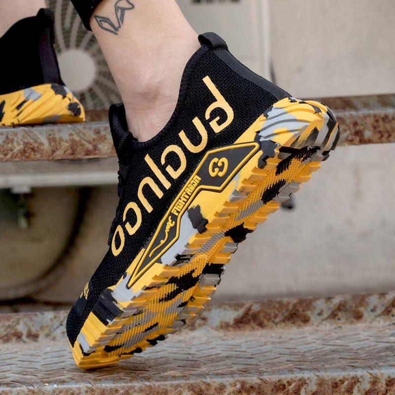 Breathable Men Work Safety Shoes Anti-smashing Steel Toe Cap Working Shoes Construction Indestructible Work Sneakers Men Shoes Breathable Men Work Safety Shoes Anti-smashing Steel Toe Cap Working Shoes Construction Indestructible Work Sneakers Men Shoes