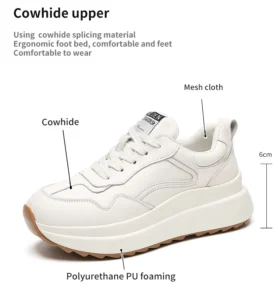 Genuine leather shoes Women's sports shoes Genuine leather shoes