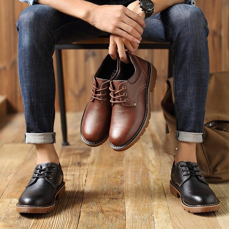 Genuine Leather Men Casual Shoes Winter Plus Velvet Man Footwear Brown Male Boots For Men Designer Shoes Formal Oxford Genuine Leather Men Casual Shoes Winter Plus Velvet Man Footwear Brown Male Boots For Men Designer Shoes Formal Oxford