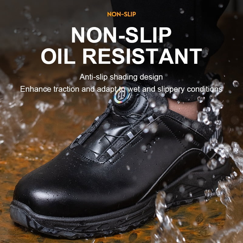 Insulation 6KV Black Leather Work Safety Shoes For Men Anti Smashing Steel Toe Cap Boots Non-slip Indestructible Male Footwear Insulation 6KV Black Leather Work Safety Shoes For Men Anti Smashing Steel Toe Cap Boots Non-slip Indestructible Male Footwear