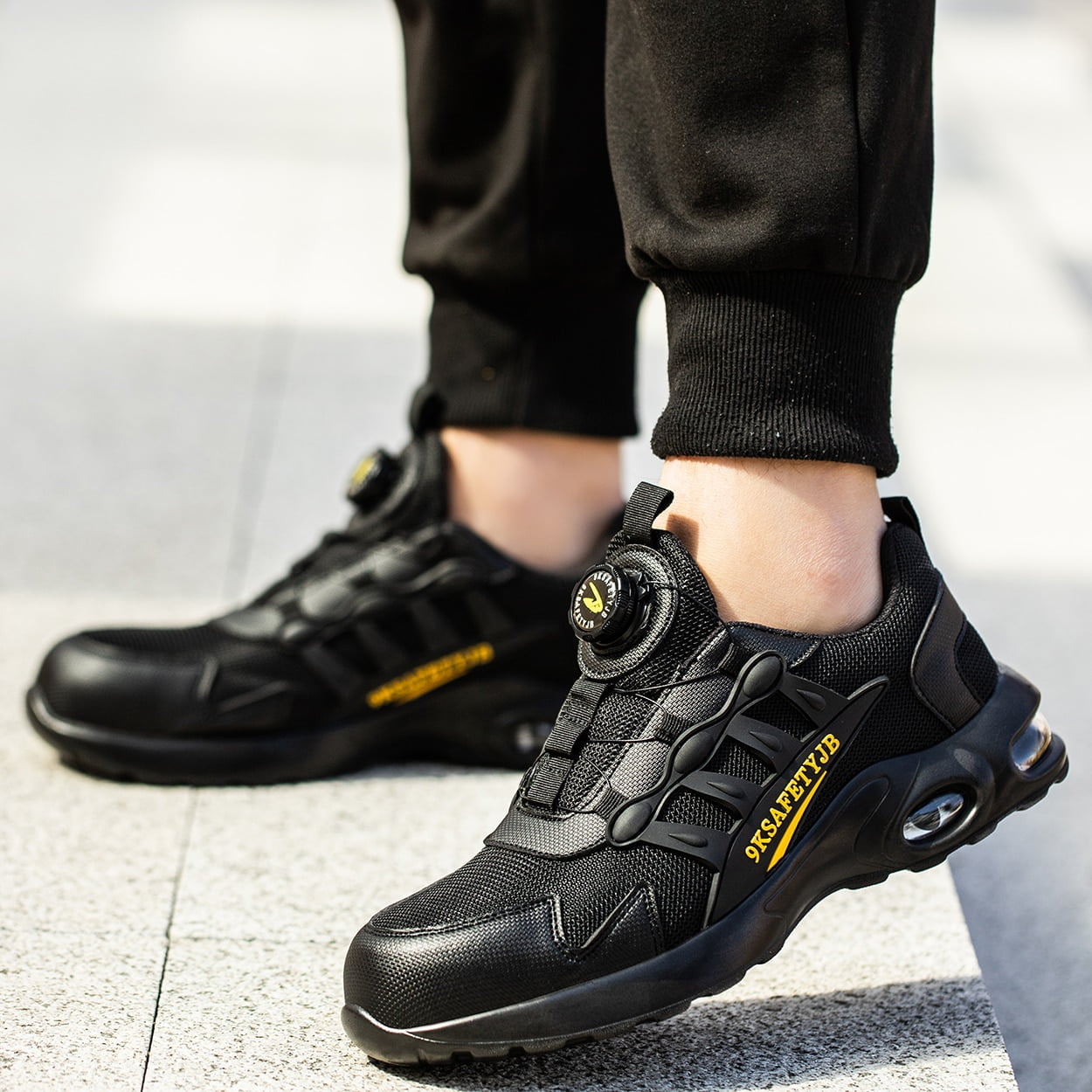 Rotary Buckle Work Boots Safety Steel Toe Shoes Men Breathable Safety Shoes Brand Indestructible Shoes Puncture-Proof work Shoes Rotary Buckle Work Boots Safety Steel Toe Shoes Men Breathable Safety Shoes Brand Indestructible Shoes Puncture-Proof work Shoes