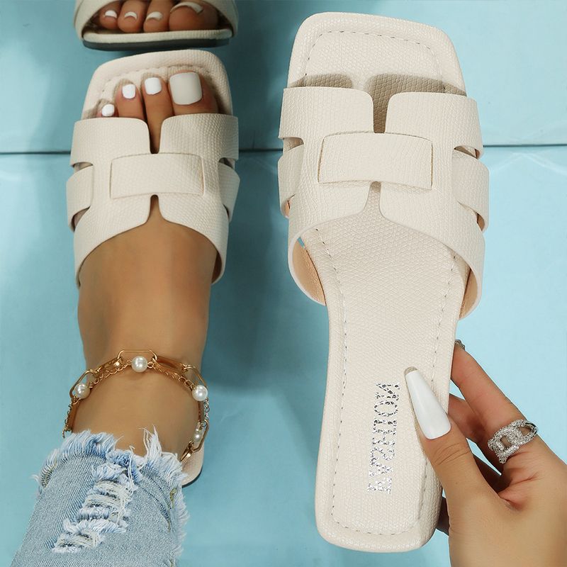 Summer Slippers Women Flat Luxury Outdoor Beach Flip Flops Female Sandals Trend Brand Design Slides Shoes Woman 2023 Big Size 43