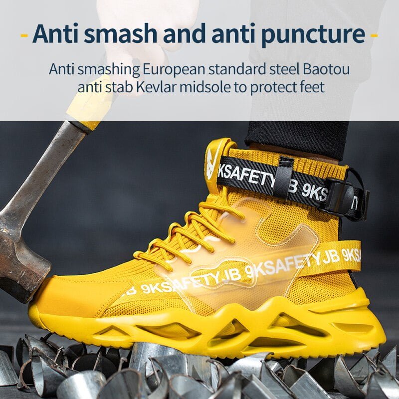 Zapatos de Seguridad Indestructibles, Botas de Trabajo, Punta de Acero, Calzado de Labores para adultos, Talle 36 a 50, Botines a Prueba de Perforaciones para Hombre Zapatos de Seguridad Indestructibles, Botas de Trabajo, Punta de Acero, Calzado de Labores para adultos, Talle 36 a 50, Botines a Prueba de Perforaciones para Hombre