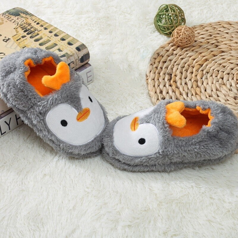 Pantuflas de algodón para niños y niñas, zapatos cómodos y cálidos para bebés, pantuflas de felpa de animales para interiores, invierno, 2022 Pantuflas de algodón para niños y niñas, zapatos cómodos y cálidos para bebés, pantuflas de felpa de animales para interiores, invierno, 2022