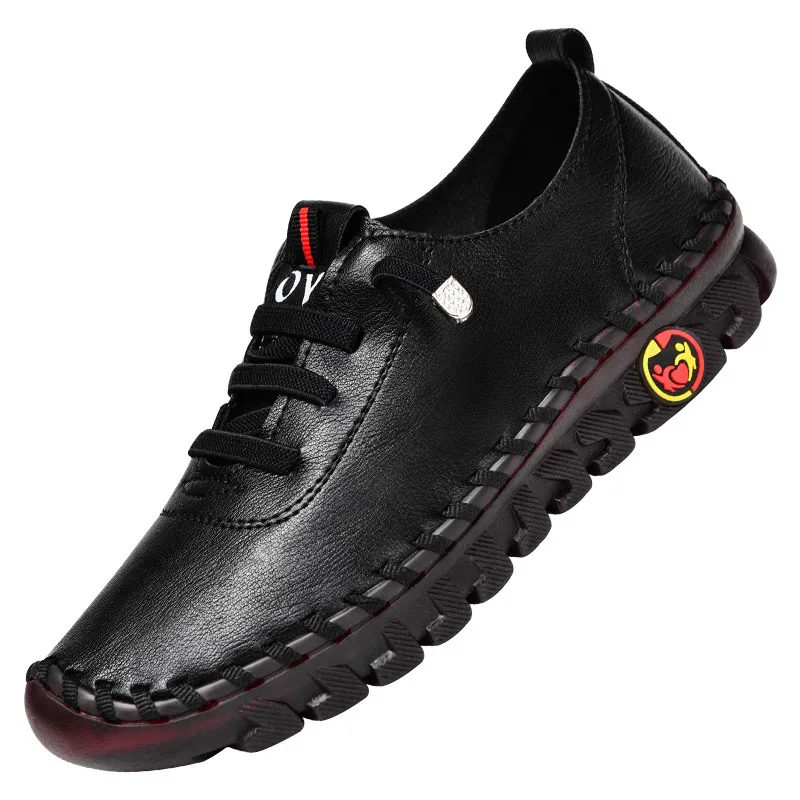 Women’s Leather Casual Shoes – Lace-Up Flats Women’s Leather Casual Shoes – Lace-Up Flats