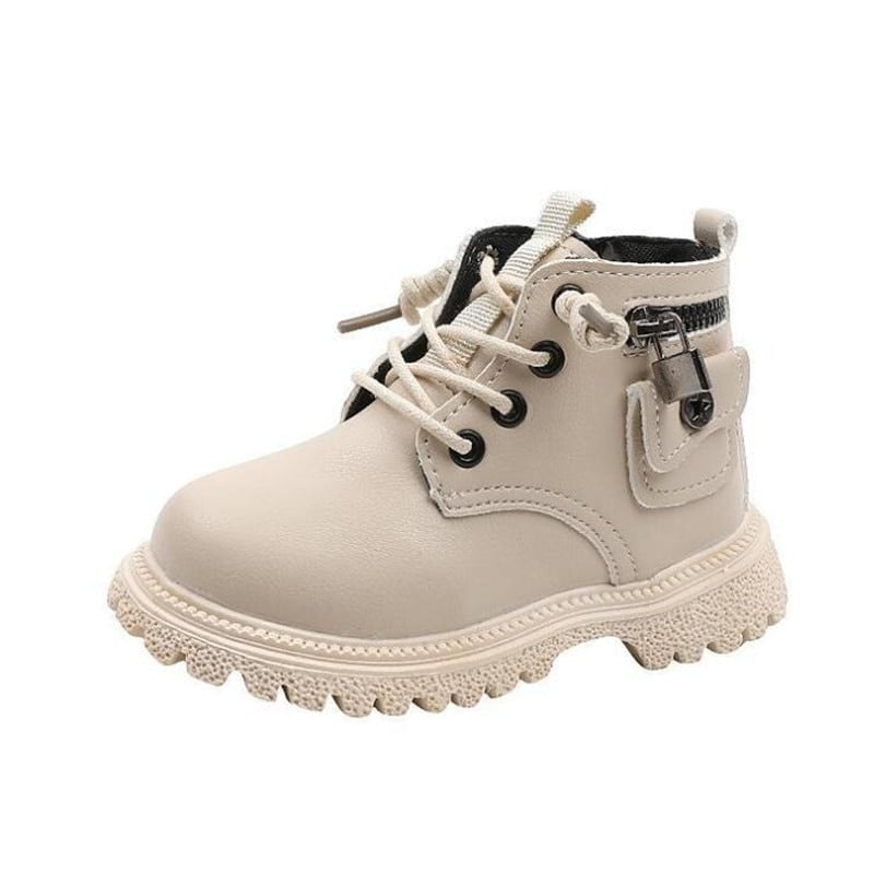 kids shoes Baby Kids Buckle Lock Boots Leather Children Casual Shoe Toddler Fashion Girls Ankle Boots