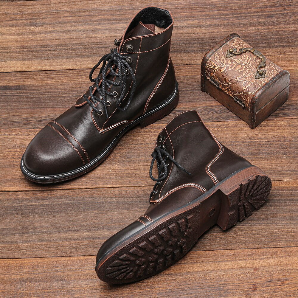 Men Ankle boots HIgh quality Cow leather Large size 39-48 for drop shjpping Casual Shoes for men #DX8110