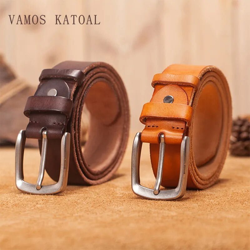 Men’s belt leather belt men male genuine leather strap brown cow leather belt for men pin buckle vintage jeans cintos masculinos Men's belt leather belt men male genuine leather strap brown cow leather belt for men pin buckle vintage jeans cintos masculinos