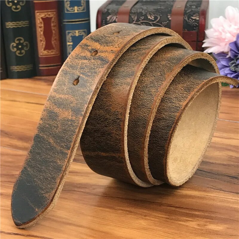 TOP Quality Leather Belts Without Buckles Men Belt Ceinture Homme Mens Leather Belts Without Buckles 105-125CM SP05