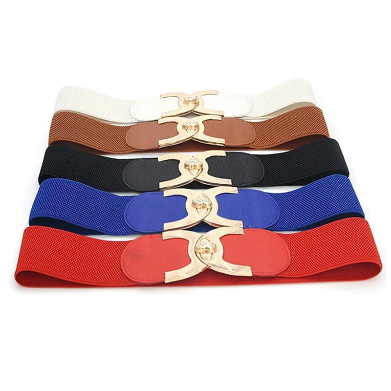 New Fashion 1PC 6x68cm Korean Style Buckle Elastic Wide Belt Wide Cummerbund Strap Belt Waist Female Women Accessories New Fashion 1PC 6x68cm Korean Style Buckle Elastic Wide Belt Wide Cummerbund Strap Belt Waist Female Women Accessories