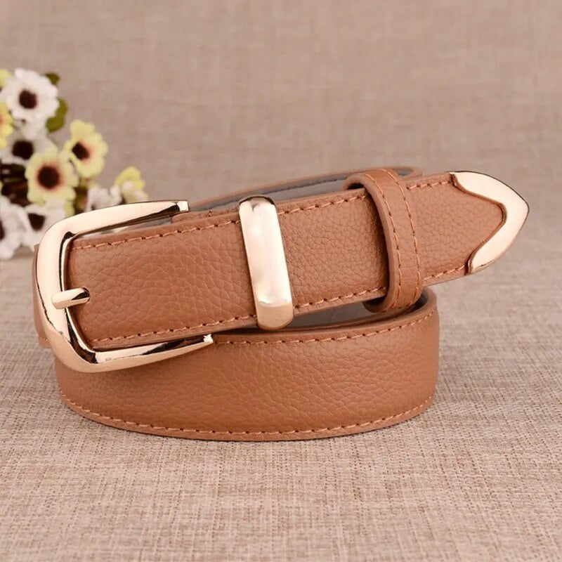 Fashion Women Genuine Leather Belts High Quality Gold Buckle Best Matching Dress Jeans Belts for Lady LB2146 Fashion Women Genuine Leather Belts High Quality Gold Buckle Best Matching Dress Jeans Belts for Lady LB2146
