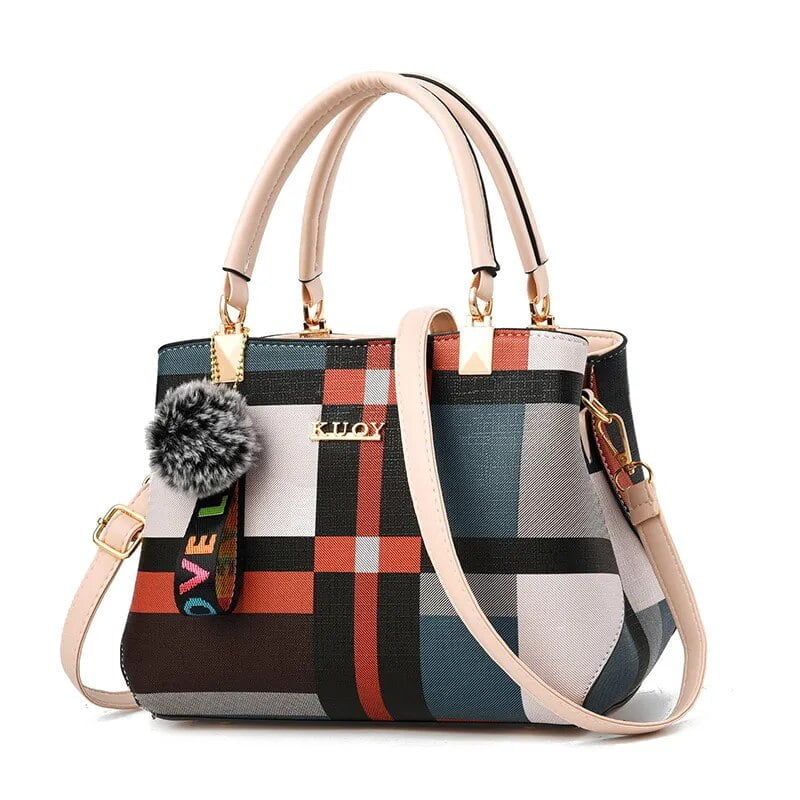 Women’s bag 2022 new Korean version of one-shoulder messenger bag fashion all-match checked handbag Women's bag 2022 new Korean version of one-shoulder messenger bag fashion all-match checked handbag