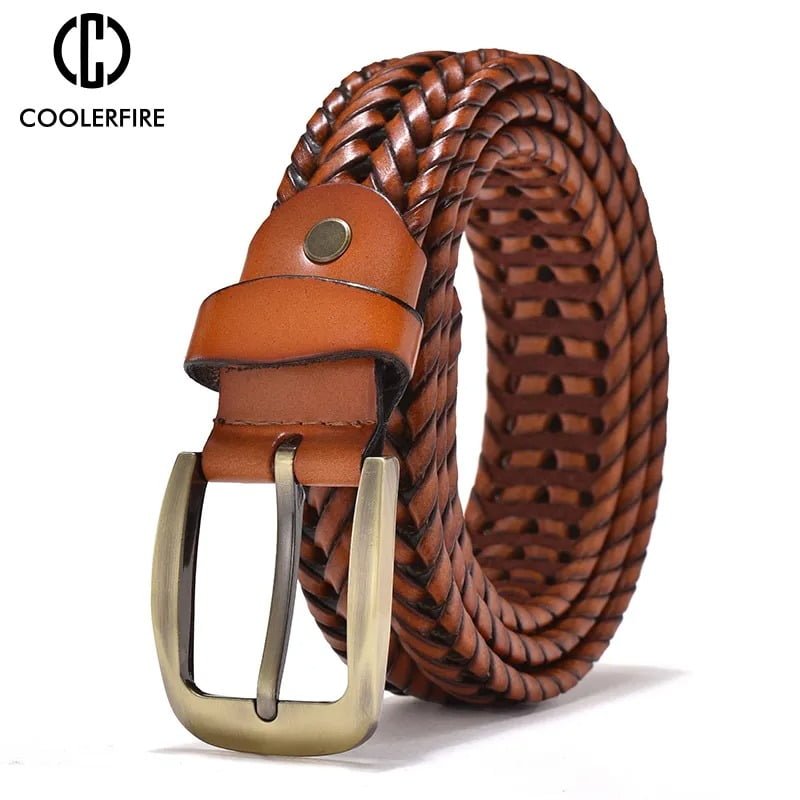 Men’s Genuine Leather Braided Belt Men's Genuine Leather Braided Belt