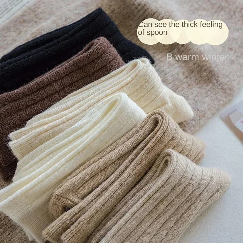 New Winter Socks Women Cashmere Wool Thicken Warm Women Socks Sox Japanese Fashion Harajuku Solid Color Thermal Long Socks New Winter Socks Women Cashmere Wool Thicken Warm Women Socks Sox Japanese Fashion Harajuku Solid Color Thermal Long Socks
