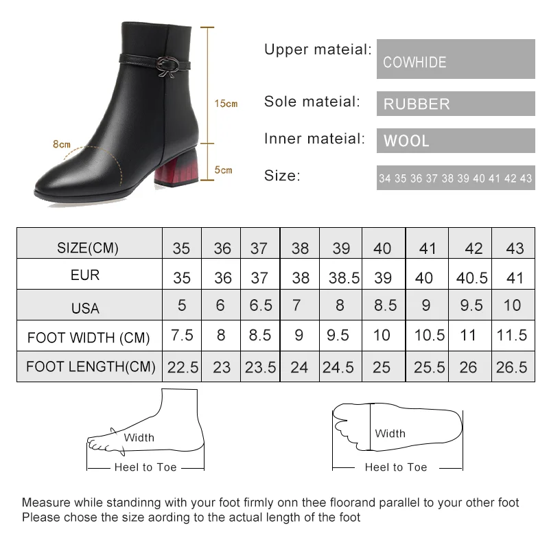 AIYUQI Women Dress Boots Winter Wool 2023 New Round Toe Genuine Leather Ankle Boots Red Women Banquet Fashion Short Boots Women AIYUQI Women Dress Boots Winter Wool 2023 New Round Toe Genuine Leather Ankle Boots Red Women Banquet Fashion Short Boots Women