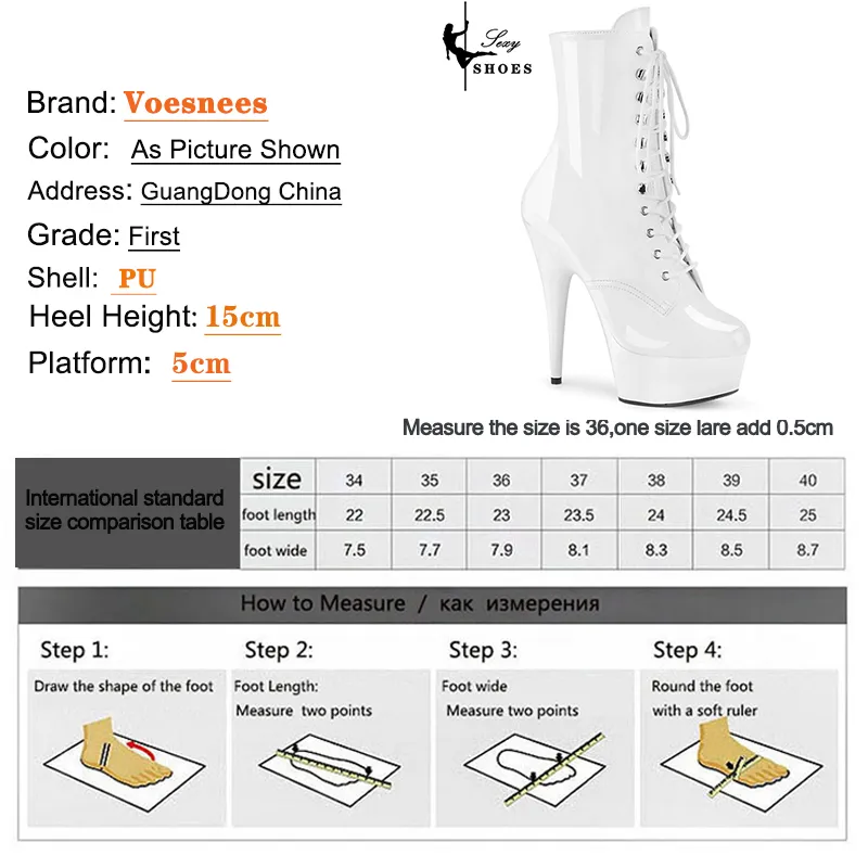 2023 Pink boot for Women 15CM6Inch High Heels ZIP Ankle Boots Lace-up Nightclub Knight Black Sexy Pole Dancing Platform Shoes 2023 Pink boot for Women 15CM6Inch High Heels ZIP Ankle Boots Lace-up Nightclub Knight Black Sexy Pole Dancing Platform Shoes