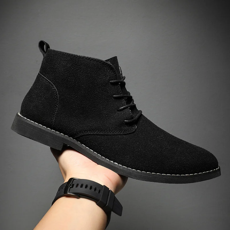 Fashion Ankle Boots For Men Winter Boot British Style Classic Suede Boots Casual Shoe Work Footwear Botas Zapatos Hombre Fashion Ankle Boots For Men Winter Boot British Style Classic Suede Boots Casual Shoe Work Footwear Botas Zapatos Hombre