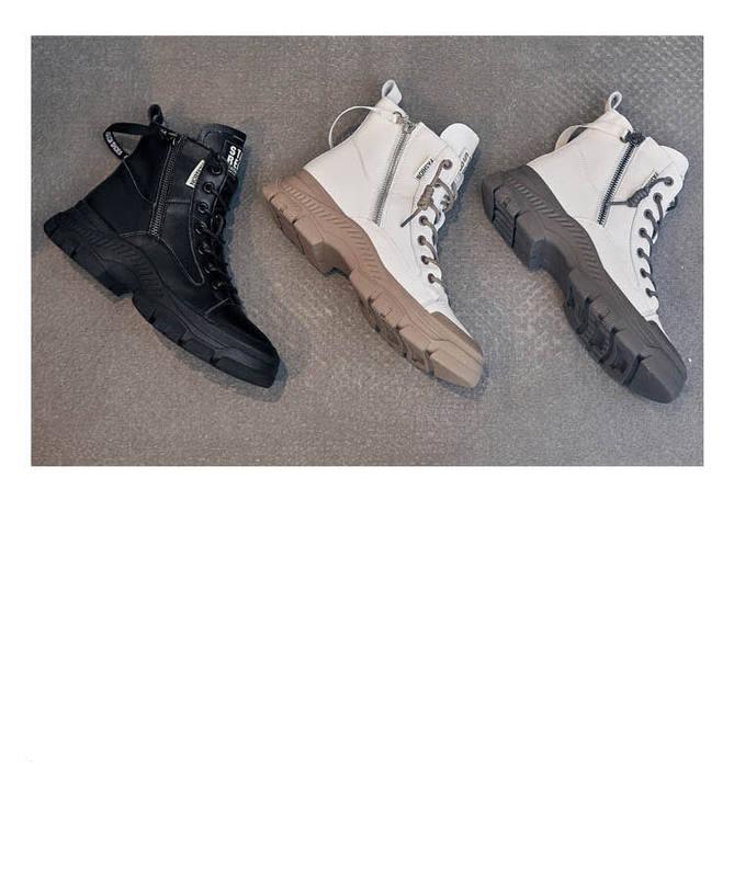 Genuine Leather Women Autumn Sneakers | High-Top Comfor