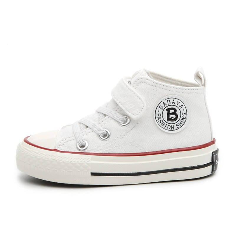 Babaya Children Canvas Shoes Boys Sneakers 2023 Spring New High-top Breathable Shoes Girls Shoes for Kids White Casual Shoes Babaya Children Canvas Shoes Boys Sneakers 2023 Spring New High-top Breathable Shoes Girls Shoes for Kids White Casual Shoes