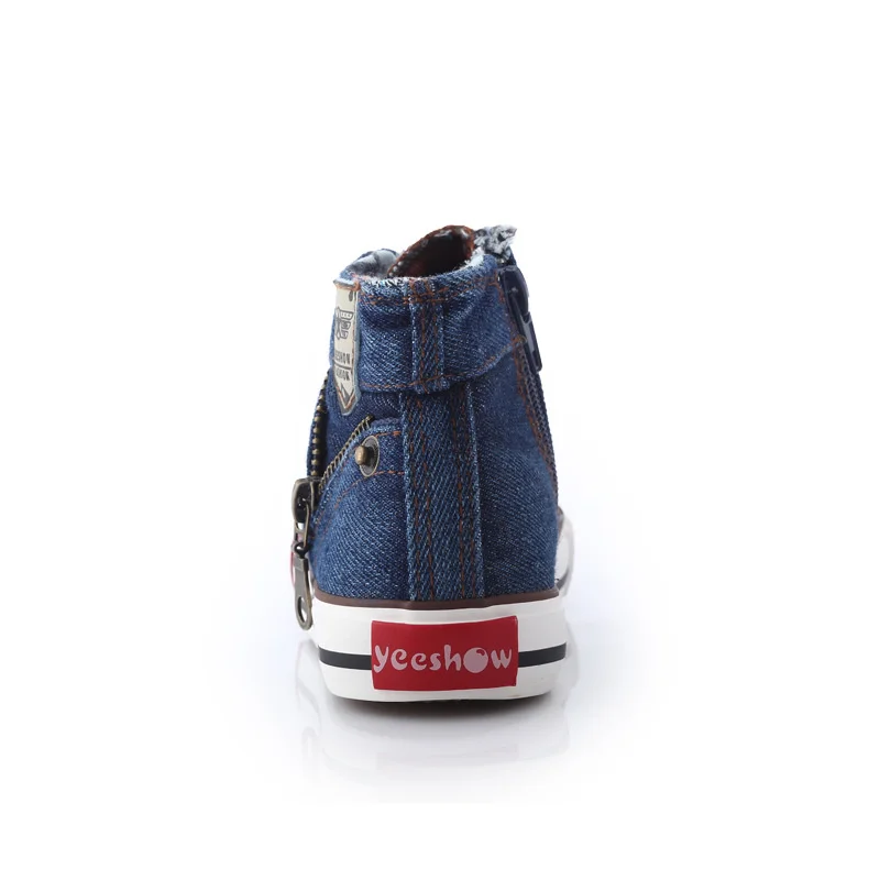 2022 Ins Fashion Children Sneakers Children Canvas Shoes Kids Size 25-37 Boys Sneakers Girls Shoes High Boots Lace-up Denim 2022 Ins Fashion Children Sneakers Children Canvas Shoes Kids Size 25-37 Boys Sneakers Girls Shoes High Boots Lace-up Denim