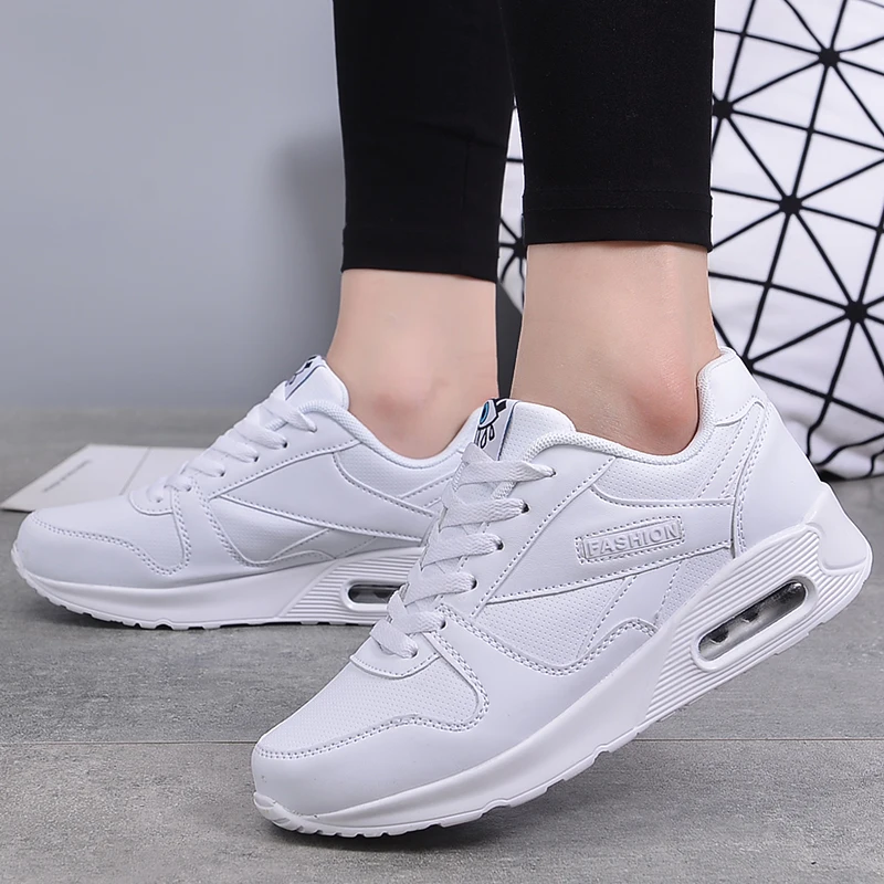 New Brand Womens Air Cushion Sport Shoes Casual Running Shoes Soft Bottom Gym Shoes Ladies Fitness Sneakers Lace-Up Zapatillas New Brand Womens Air Cushion Sport Shoes Casual Running Shoes Soft Bottom Gym Shoes Ladies Fitness Sneakers Lace-Up Zapatillas