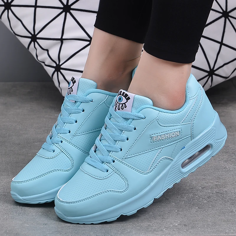 New Brand Womens Air Cushion Sport Shoes Casual Running Shoes Soft Bottom Gym Shoes Ladies Fitness Sneakers Lace-Up Zapatillas New Brand Womens Air Cushion Sport Shoes Casual Running Shoes Soft Bottom Gym Shoes Ladies Fitness Sneakers Lace-Up Zapatillas
