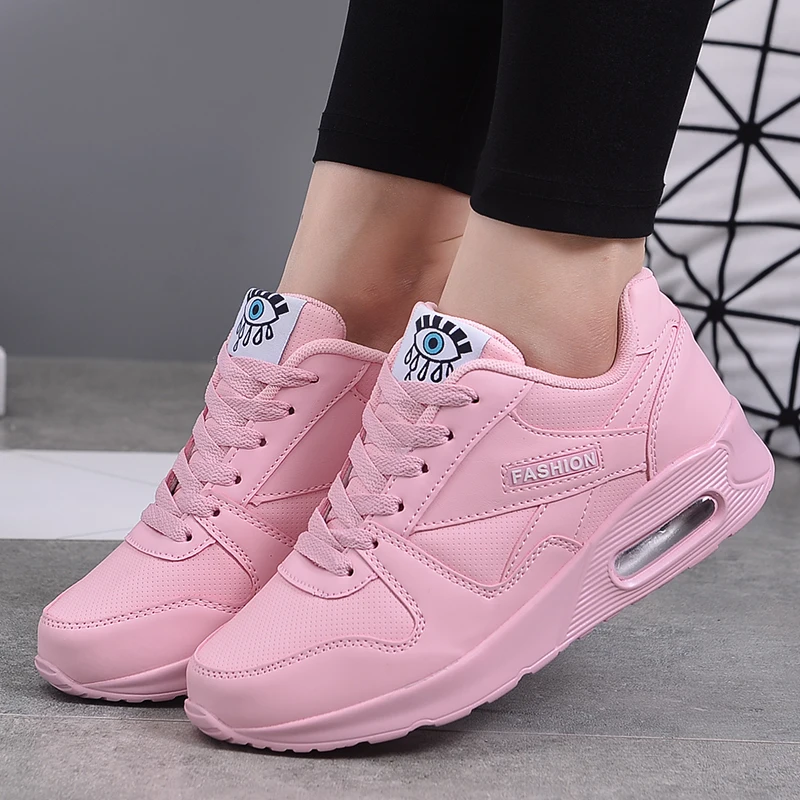 New Brand Womens Air Cushion Sport Shoes Casual Running Shoes Soft Bottom Gym Shoes Ladies Fitness Sneakers Lace-Up Zapatillas New Brand Womens Air Cushion Sport Shoes Casual Running Shoes Soft Bottom Gym Shoes Ladies Fitness Sneakers Lace-Up Zapatillas