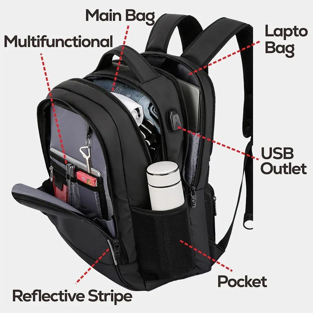 SWISS MILITARY 17 Inch Laptop Backpack Waterproof Large Capacity Fashion Business Backpack Men’s School Backpack Office Backpack SWISS MILITARY 17 Inch Laptop Backpack Waterproof Large Capacity Fashion Business Backpack Men's School Backpack Office Backpack
