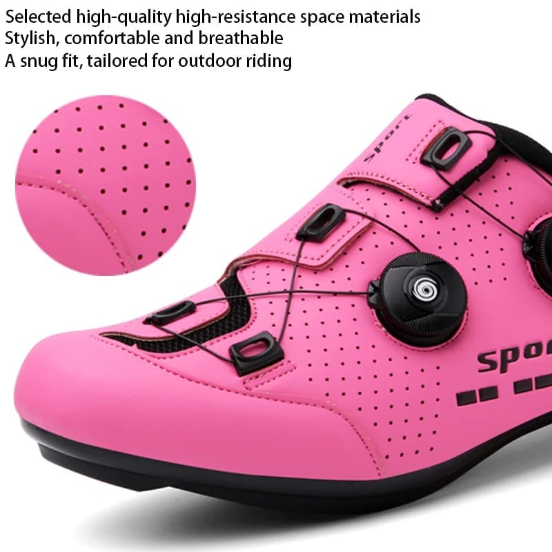 Men Cycling Shoes Road Bike Women Pink Racing Bike Self-Locking Speed Bicycle Sneakers Flat Cleats Mountain Cycling Footwea Men Cycling Shoes Road Bike Women Pink Racing Bike Self-Locking Speed Bicycle Sneakers Flat Cleats Mountain Cycling Footwea