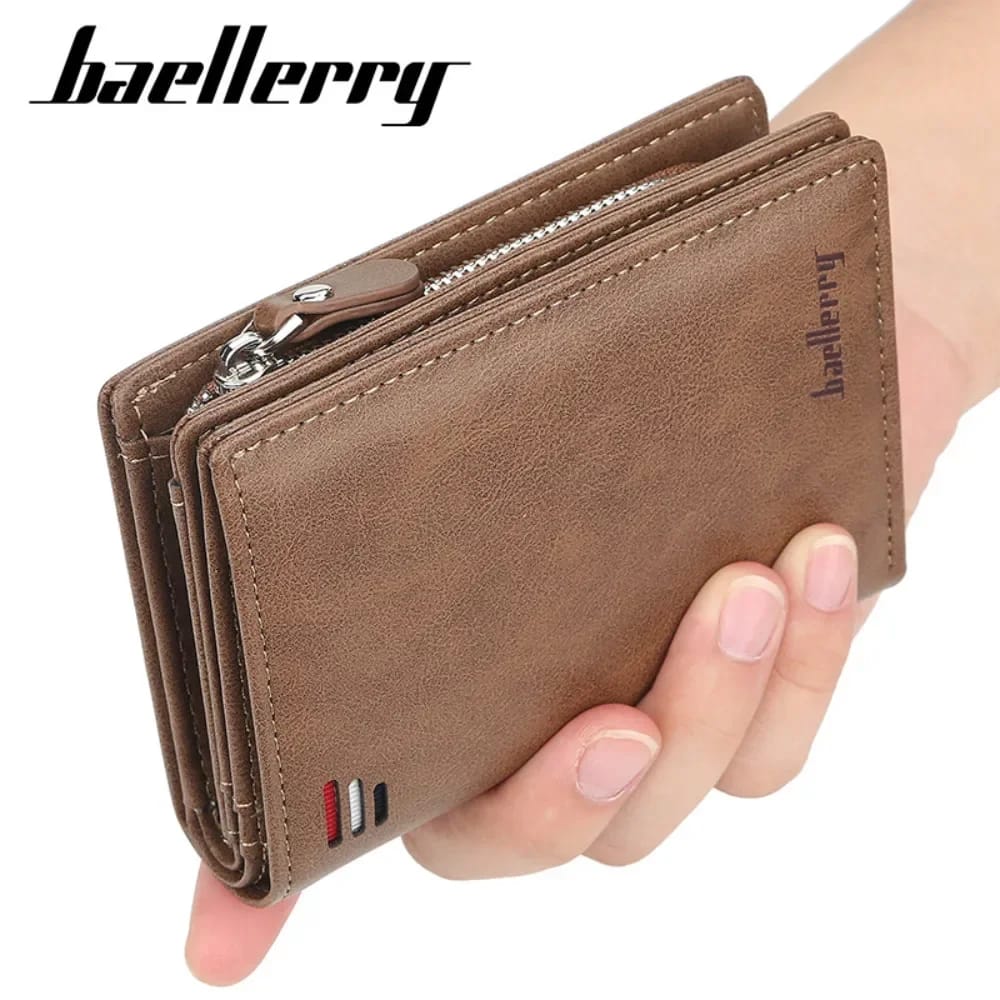 2024 New PU Leather Men Wallets High Quality Zipper Short Desigh Card Holder Male Purse Vintage Coin Holder Men Wallets 2024 New PU Leather Men Wallets High Quality Zipper Short Desigh Card Holder Male Purse Vintage Coin Holder Men Wallets