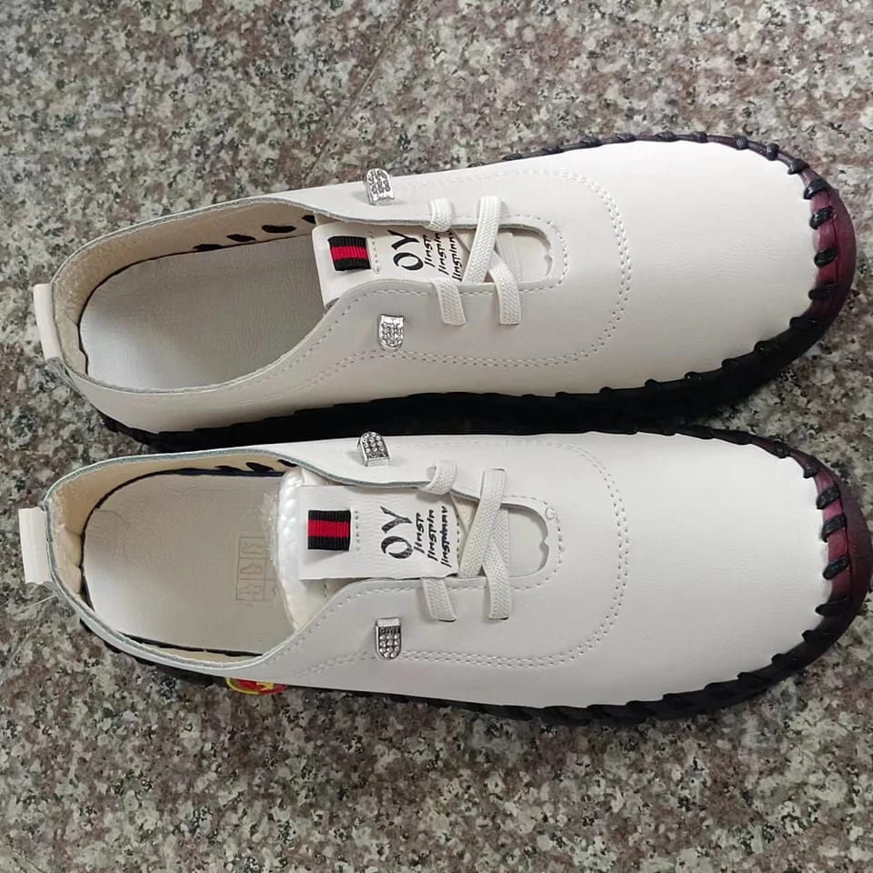 Women’s Leather Casual Shoes – Lace-Up Flats Women's Leather Casual Shoes – Lace-Up Flats