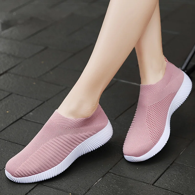 Women Sneakers Slip On Sock Shoes Women Flat Casual Sneaker Women’s Sports Shoes Breather Vulcanize Shoes For Women Zapatillas Women Sneakers Slip On Sock Shoes Women Flat Casual Sneaker Women's Sports Shoes Breather Vulcanize Shoes For Women Zapatillas