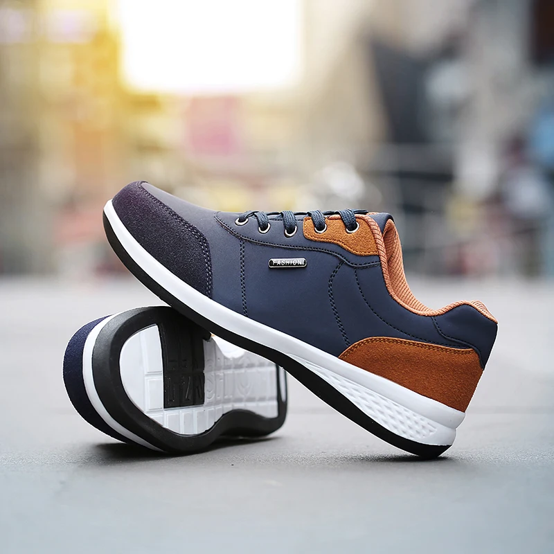 YRZL Men Shoes Spring Autumn Waterproof Walking Sneakers Leisure Male Leather Sports Shoes Non-Slip Footwear Tennis for Men YRZL Men Shoes Spring Autumn Waterproof Walking Sneakers Leisure Male Leather Sports Shoes Non-Slip Footwear Tennis for Men